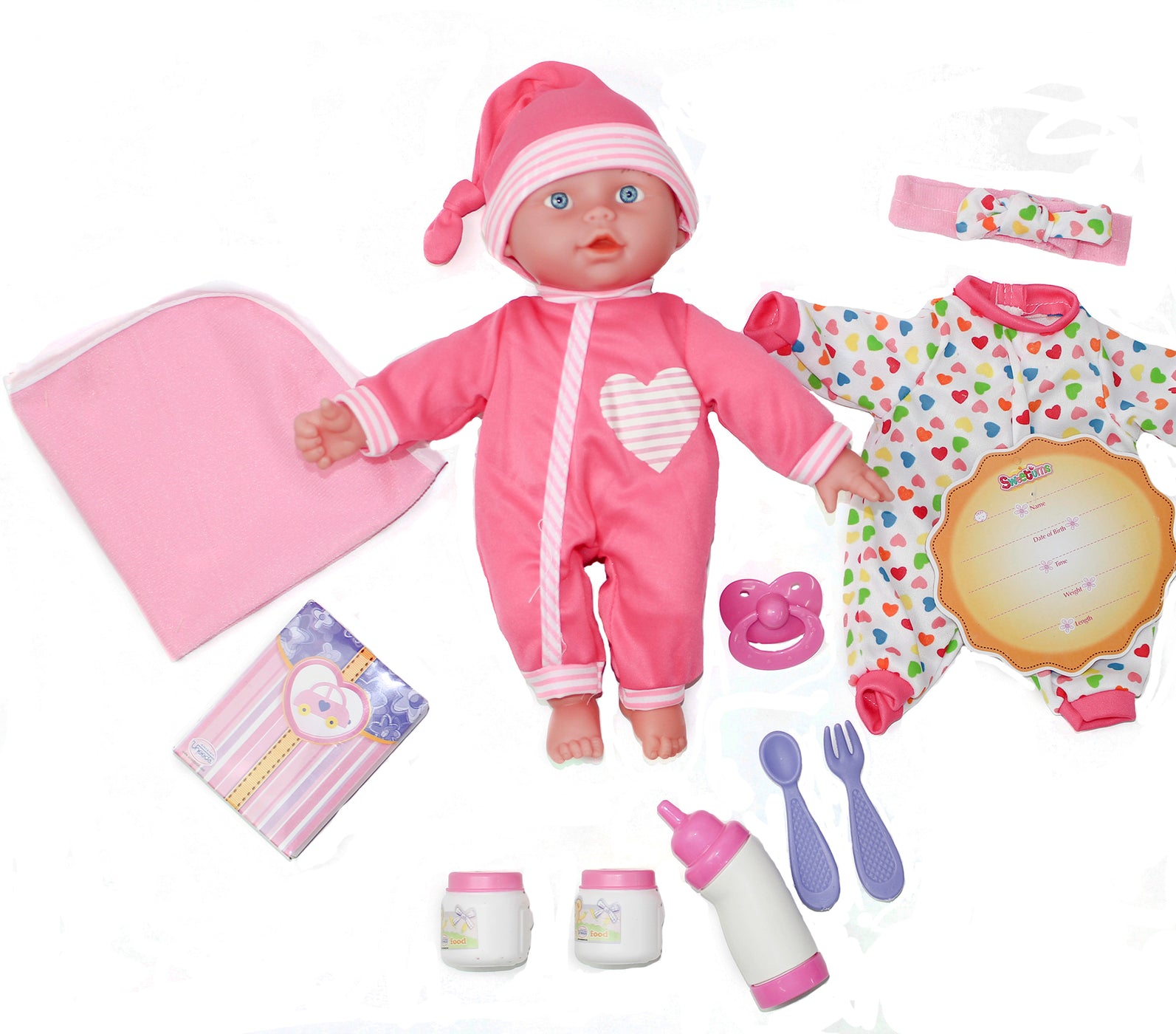 Sweetums Baby Doll Set — Uneeda Doll