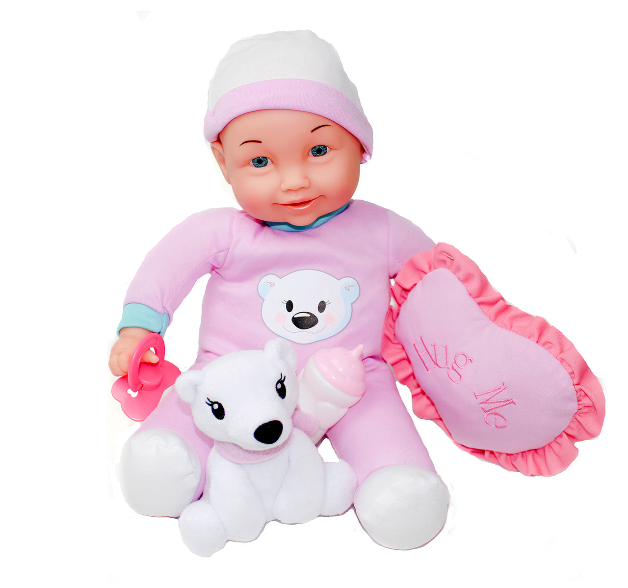 It's a Girl Doll & Stuffed Animal Doll Set