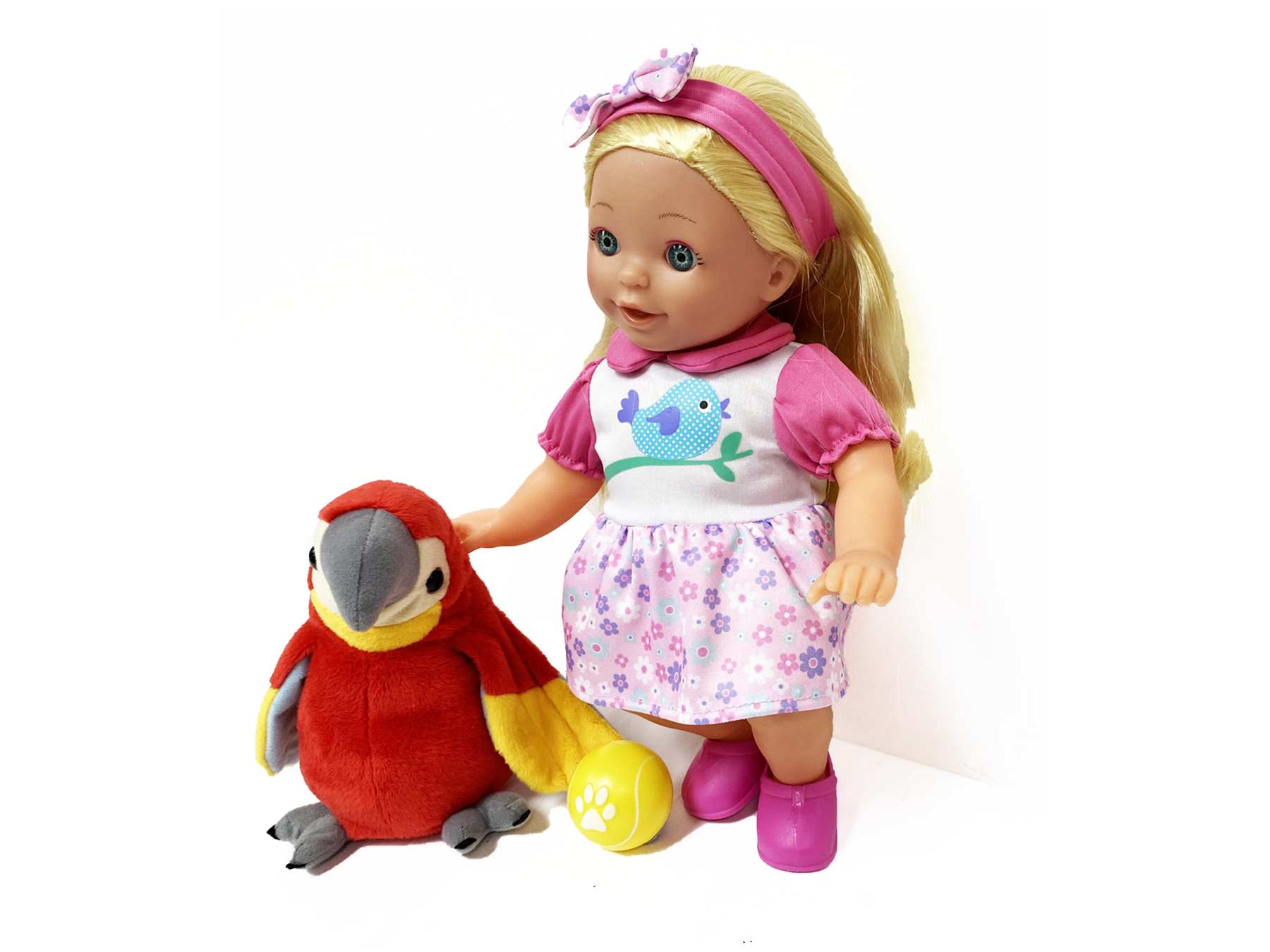 'Two of Us' Interactive Doll and Parrot Set - Spanish Speaking